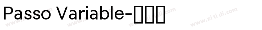 Passo Variable字体转换 Passo Variable字体转换